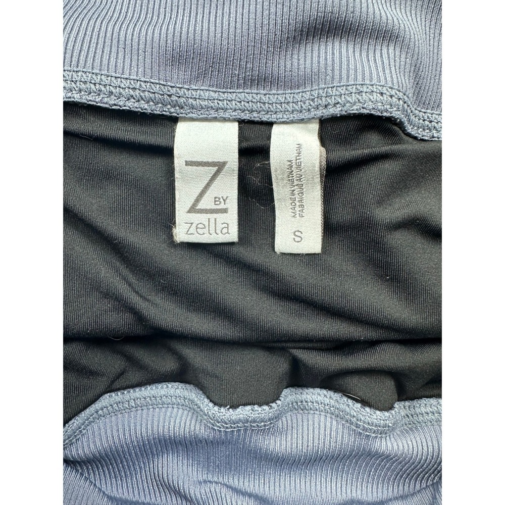 Z by Zella Womens Gray Purple Mineral Print Running Shorts Ribbed Waist Small - Picture 3 of 8